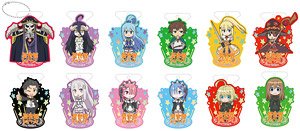Isekai Quartetto Trading Acrylic Badge Stand Key Chain (Set of 12) (Anime Toy)