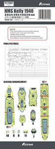Masking Seal for HMS Kelly 1940 (for Fly Hawk FH1119) (Plastic model)