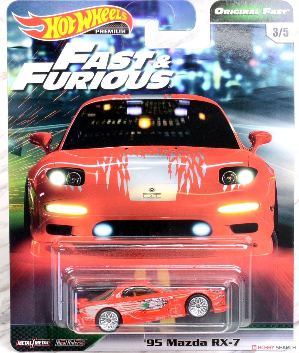 HW The Fast and the Furious Premium Assorted Original Fast `95 Mazda RX-7 (玩具) パッケージ1