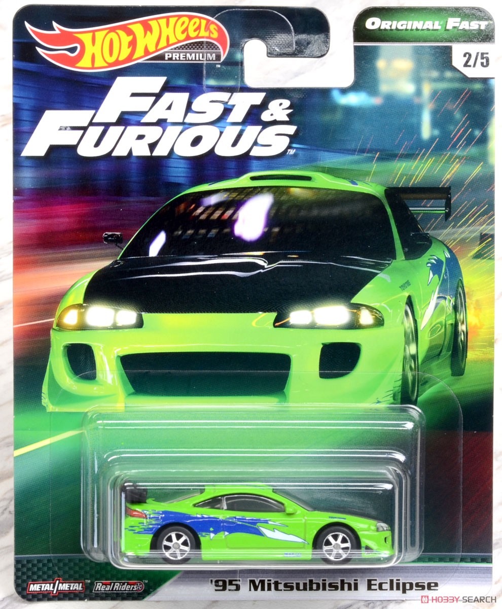 HW The Fast and the Furious Premium Assorted Original Fast `95 Mitsubishi Eclipse (玩具) パッケージ1