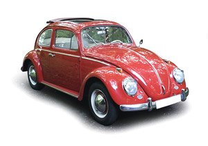 VW Kafer Faltdach 1963 Red (Diecast Car)
