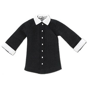 Long Shirt (Black x White) (Fashion Doll)