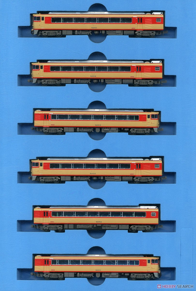 名鉄 キハ8000系 旧塗装 急行北アルプス (6両セット) (鉄道模型) 商品画像1