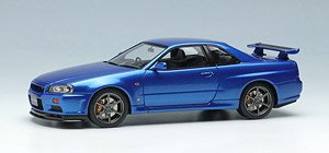Nissan Skyline GT-R (BNR34) V-spec 1999 Bayside Blue (Diecast Car)