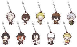 Nitotan Bungo Stray Dogs Cafe Rubber Mascot (Set of 10) (Anime Toy)