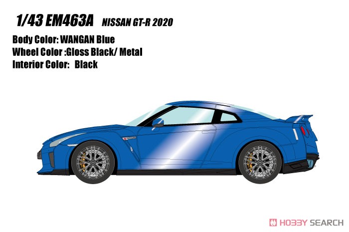 Nissan GT-R 2020 WANGAN Blue (Black Interior) (Diecast Car) Other picture1