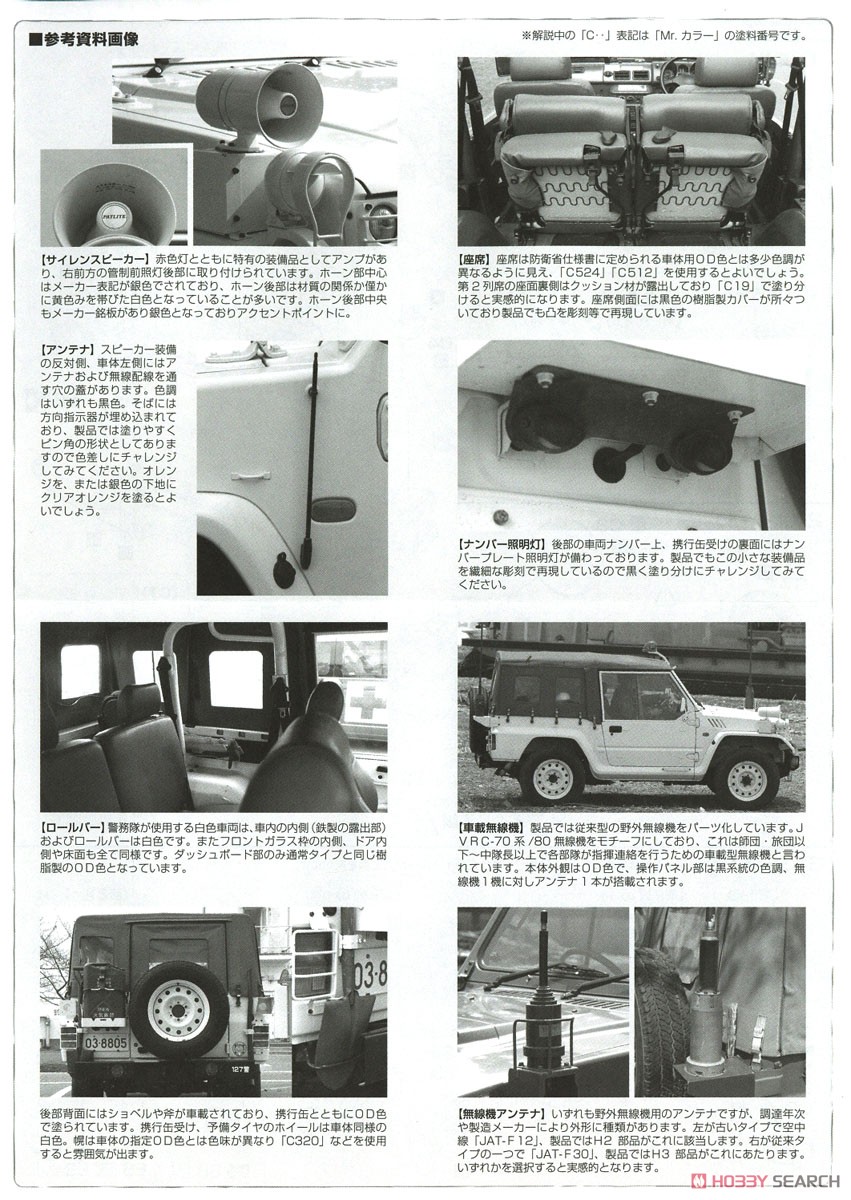 陸上自衛隊 1/2tトラック (警務隊) (プラモデル) 塗装4