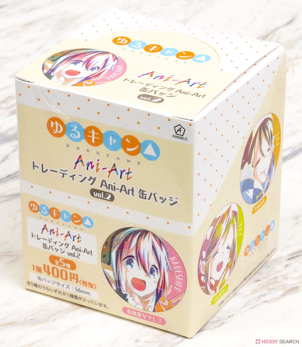 Yurucamp Trading Ani-Art Can Badge Vol.2 (Set of 5) (Anime Toy) Package1
