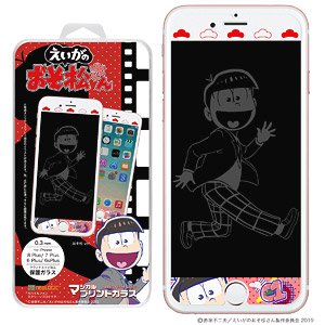 Magical Printed Glass iPhone8Plus-6Plus Osomatsu-san the Movie 01 Osomatsu (Anime Toy)