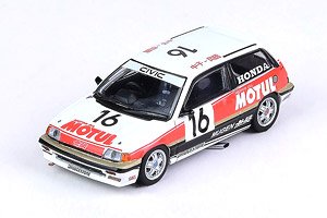 Honda シビック Si E-AT Gr.A #16 MUGEN MOTUL JTC 中子、岡田 1987 #16 (ミニカー)