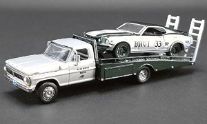 ALLAN MOFFAT - BRUT - FORD F-350 RAMP TRUCK WITH #33 1969 TRANS AM MUSTANG (ミニカー)