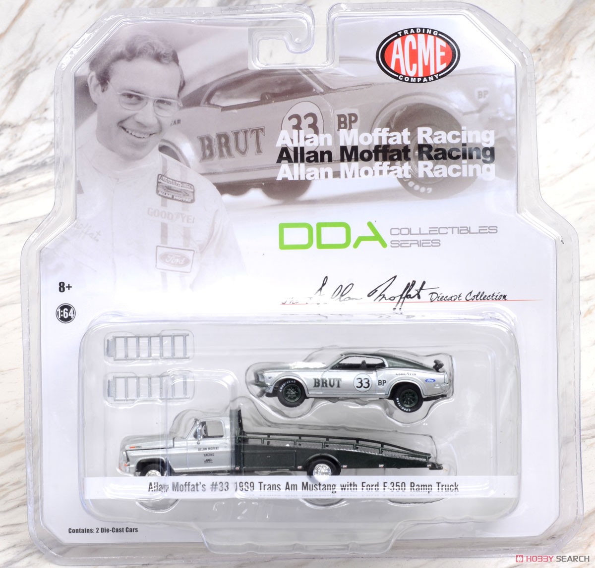 Allan Moffat - Brut - Ford F-350 Ramp Truck With #33 1969 Trans Am Mustang (Diecast Car) Package1