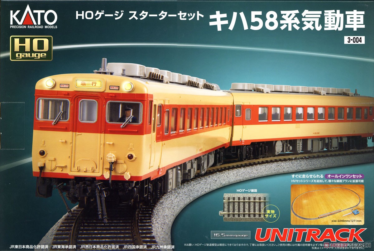 (HO) Starter Set Series KIHA58 Diesel Car (Model Train) Package1