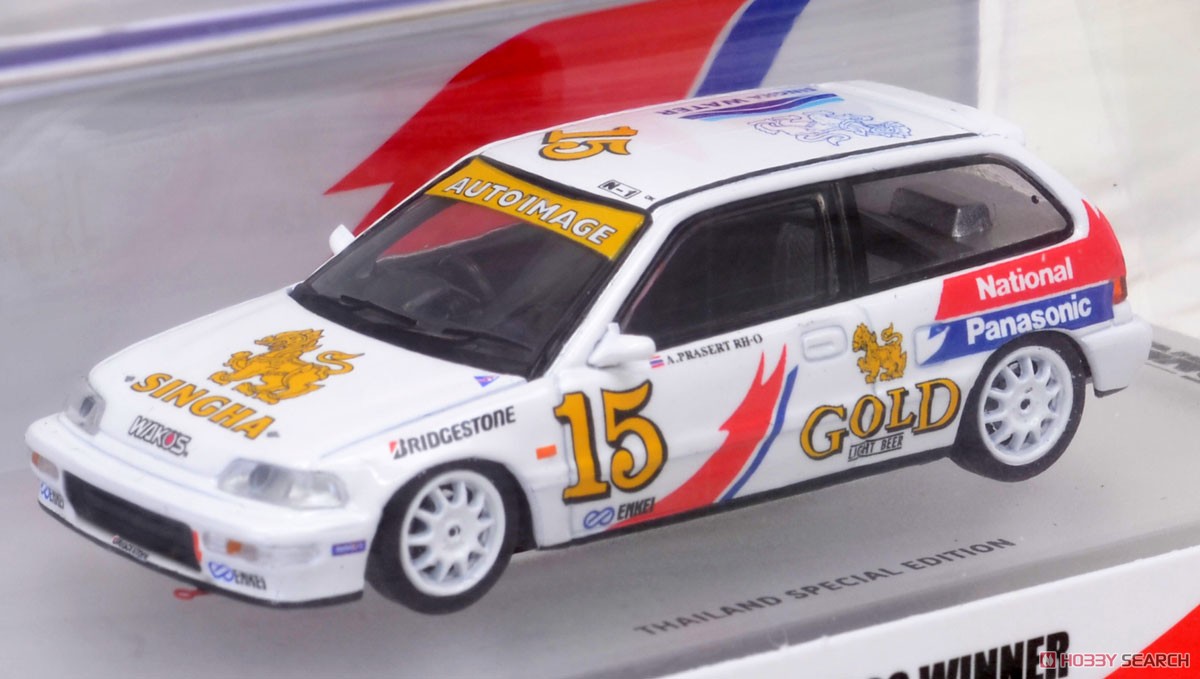 Honda Civic EF9 Singna Thailand Touring Car Championship 1992 #15 (Diecast Car) Item picture1