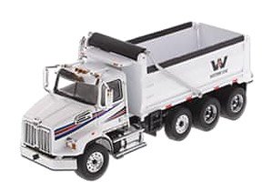 Western Star 4700 SF Dump Truck White (Diecast Car)