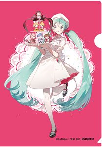 Hatsune Miku Characters Macaron Release Commemorative Goods Clear File (Anime Toy)