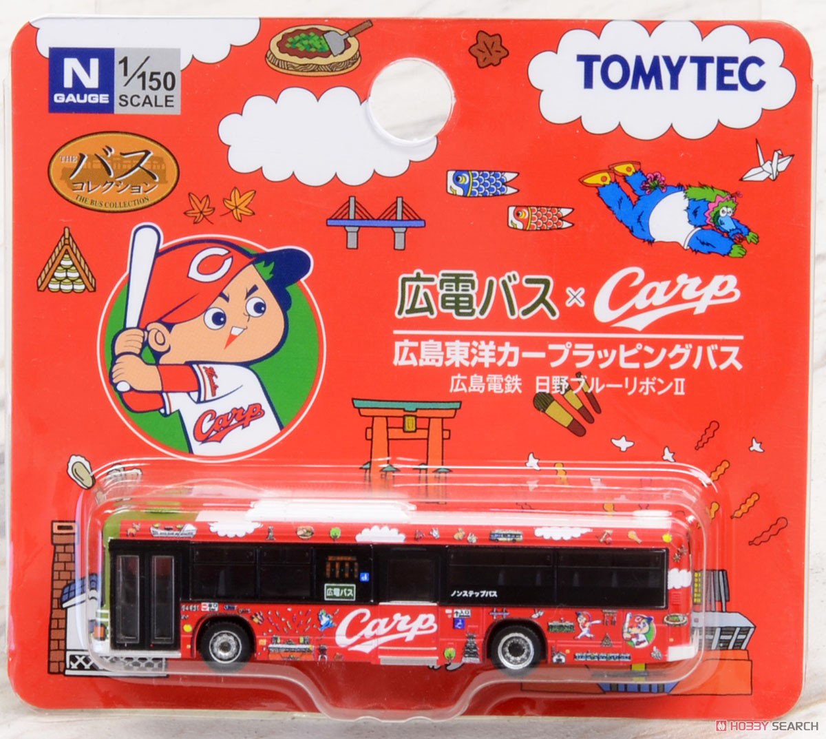 ザ・バスコレクション 広島電鉄×広島東洋カープラッピングバス (鉄道模型) 商品画像7