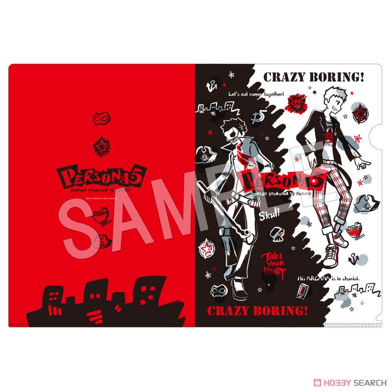 PERSONA5 Design Produced by Sanrio クリアファイル (坂本竜司) (キャラクターグッズ) 商品画像1