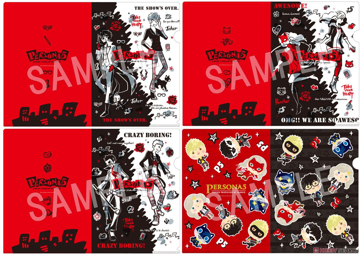 PERSONA5 Design Produced by Sanrio クリアファイル (坂本竜司) (キャラクターグッズ) その他の画像1