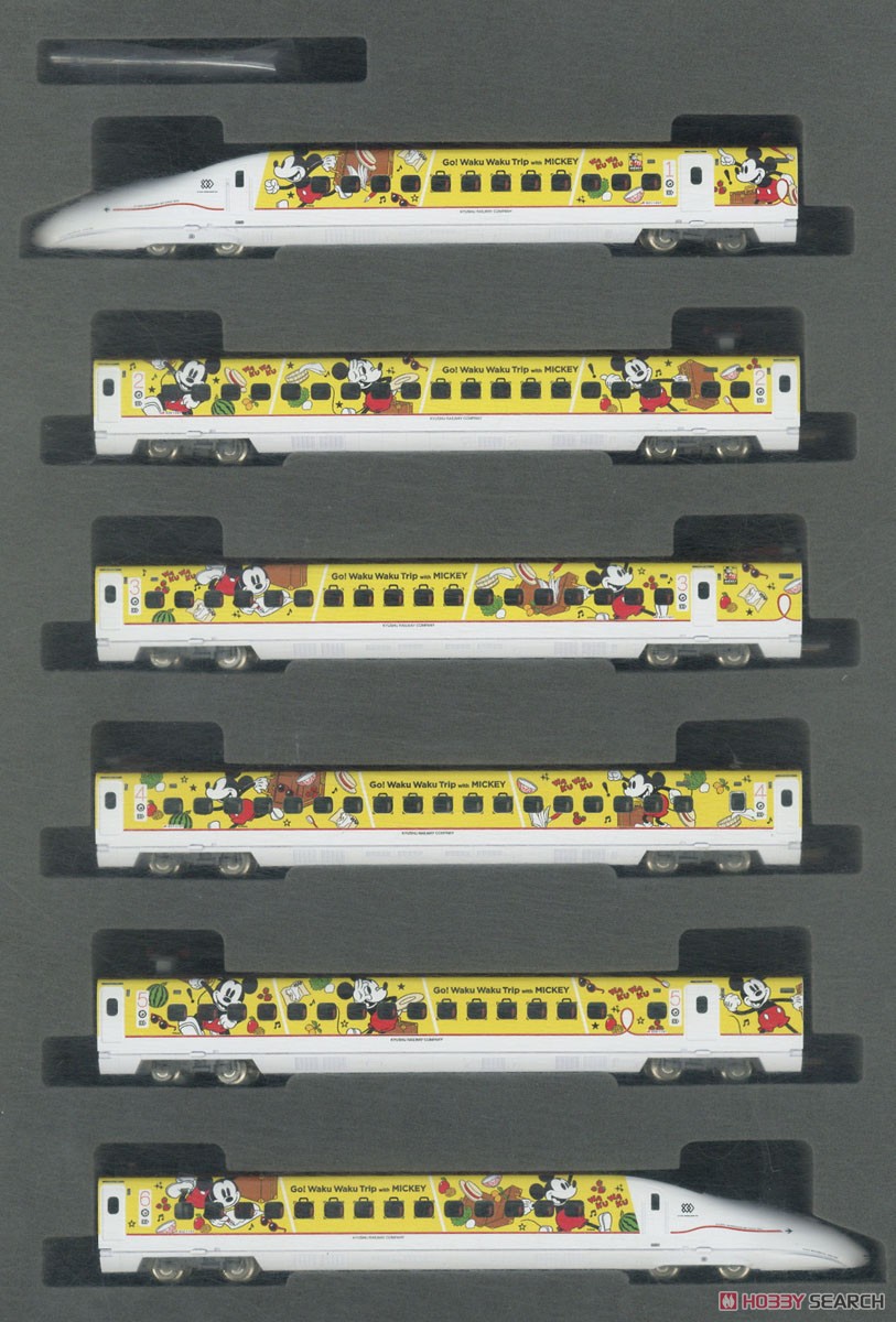 【限定品】 九州新幹線 800-1000系 (JR九州 Waku Waku Trip 新幹線)セット (6両セット) (鉄道模型) 商品画像1