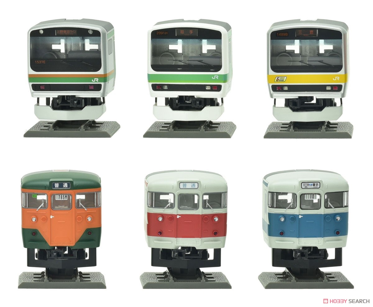 Rolling Stock Specimen Series Tetsu-Gan Collection Vol.1 (6 Types + Secret/Set of 6) (Pre-colored Completed) (Model Train) Item picture1