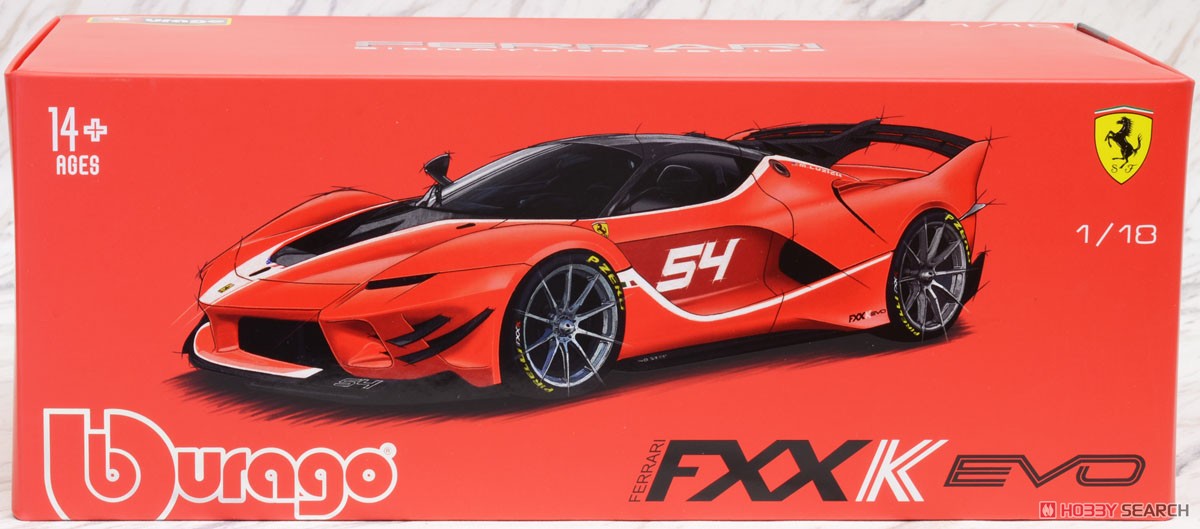 フェラーリ FXX-K EVO No.54 (レッド) (ミニカー) パッケージ1