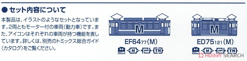 【限定品】 国鉄 EF64形 電気機関車 (77号機・お召塗装)・ED75形電気機関車 (121号機・お召塗装) セット (2両セット) (鉄道模型) 解説3