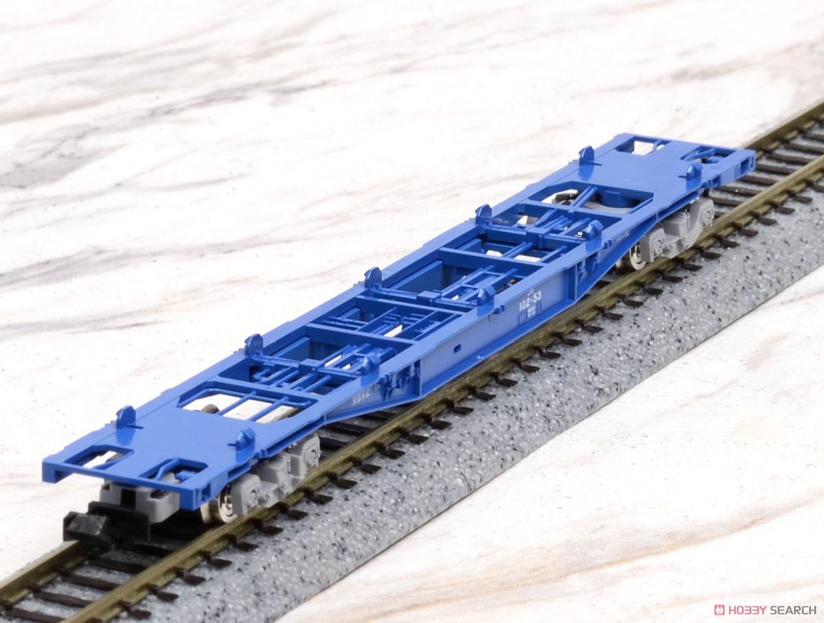 J.R. Container Wagon Type KOKI102/103 (New Color/without Container) (4-Car Set) (Model Train) Item picture4