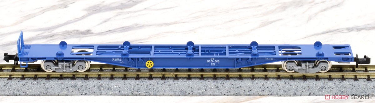 J.R. Container Wagon Type KOKI102/103 (New Color/without Container) (4-Car Set) (Model Train) Item picture5