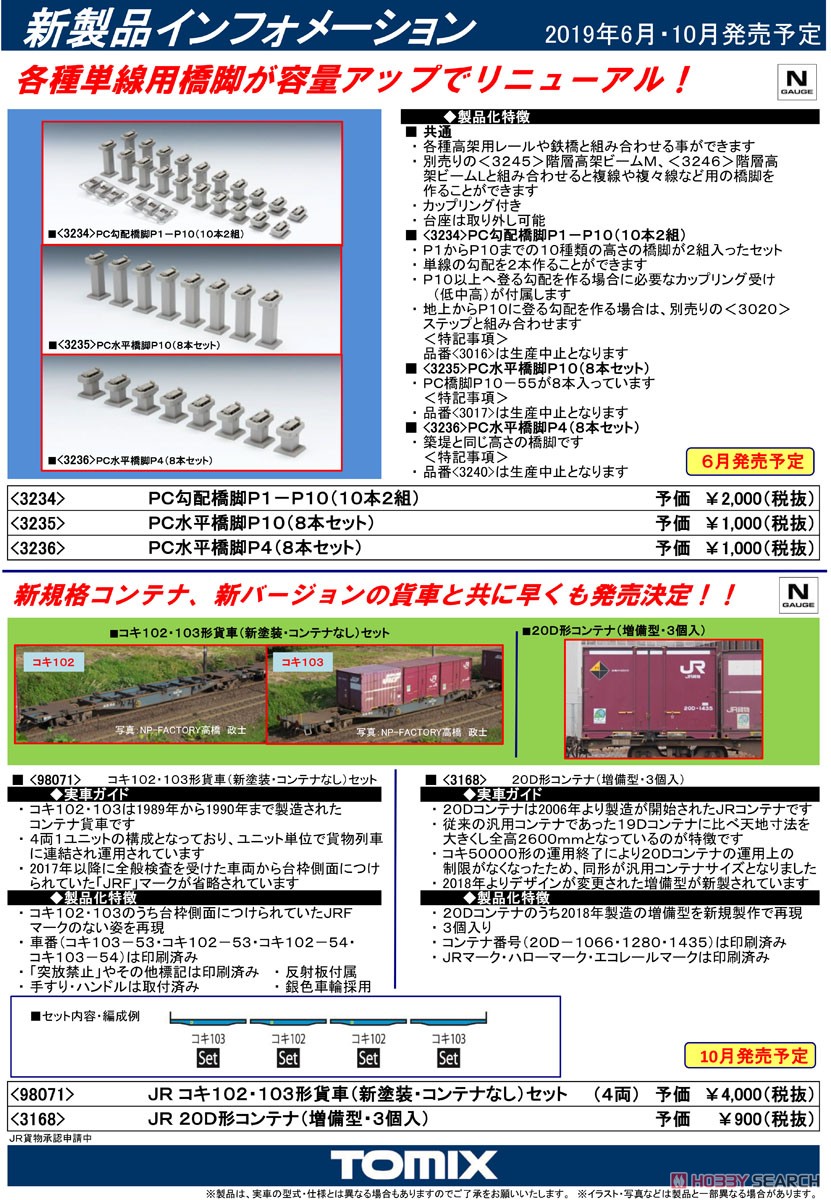 PC勾配橋脚 P1－P10 (10本2組) (鉄道模型) その他の画像1