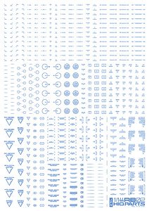 1/144 RB02 コーションデカール ワンカラーブルー (1枚入) (素材)