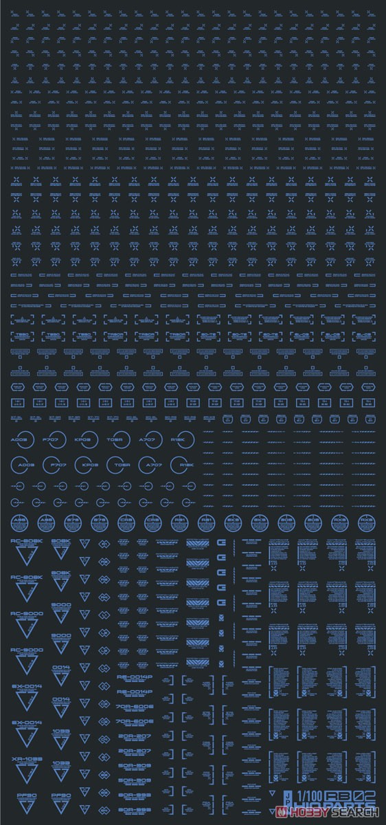 1/100 RB02 コーションデカール ワンカラーブルー (1枚入) (素材) その他の画像1