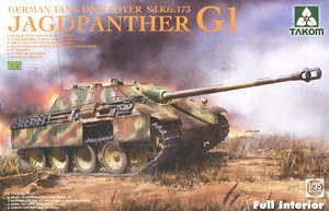 ドイツ重駆逐戦車 ヤークトパンター G1 Sd.Kfz.173 前期型 w/フルインテリア ＆ ツィンメリットコーティング (プラモデル)