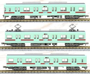 The Railway Collection Nishi-Nippon Railroad Type 6050 Renewaled Car Formation 6156 Additional Three Car Set (Add-On 3-Car Set) (Model Train)