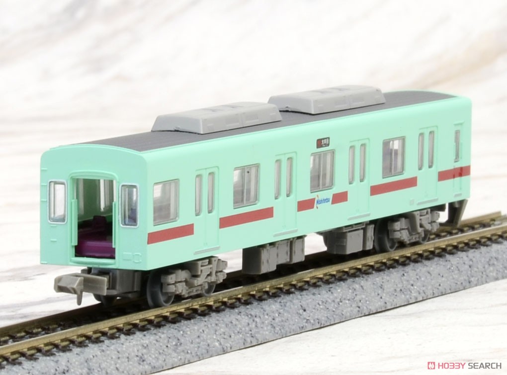 The Railway Collection Nishi-Nippon Railroad Type 6050 Renewaled Car Formation 6156 Additional Three Car Set (Add-On 3-Car Set) (Model Train) Item picture3