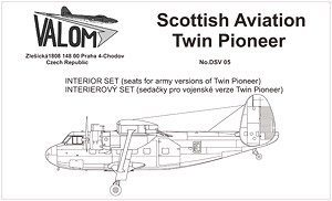 Interior Set for Scottish Aviation Twin Pioneer (Plastic model)