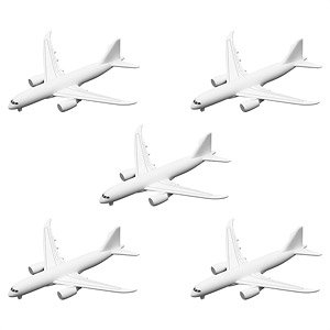 Geocraper Component Unit Airplane Peaces -White Ver.- (Set of 5) (Display)