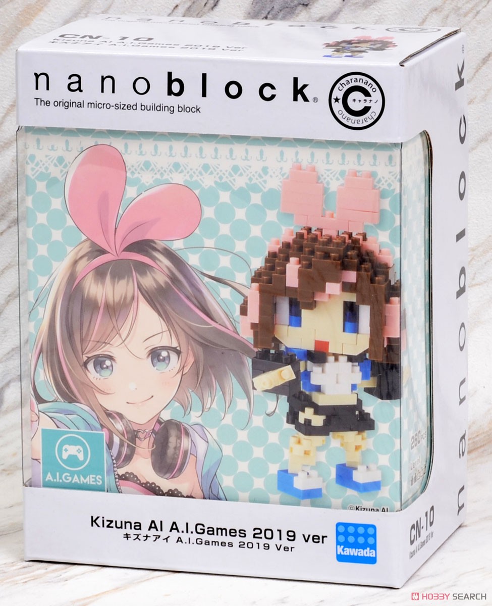 nanoblock キャラナノ キズナアイ A.I.Games 2019 Ver. (ブロック) パッケージ1