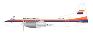 CV-580 ユナイテッドエクスプレス (Saul Bass) N73126 (完成品飛行機)