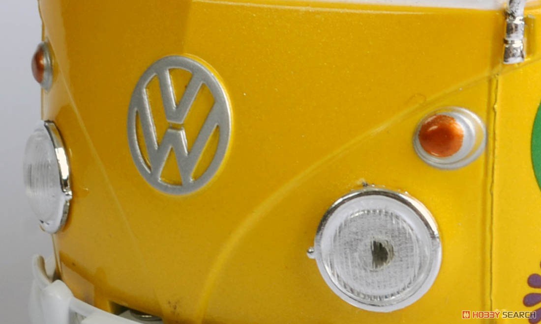 Volkswagen Type2 (T1) Delivery Van (Flower Power2) (Yellow) (Diecast Car) Item picture4