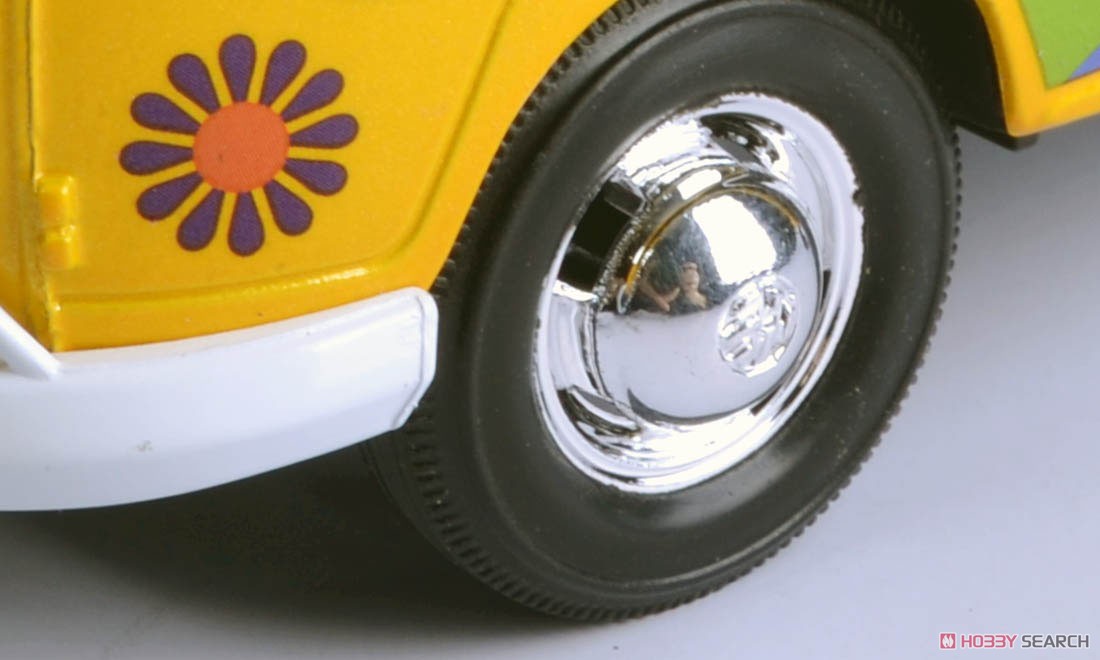 Volkswagen Type2 (T1) Delivery Van (Flower Power2) (Yellow) (Diecast Car) Item picture5