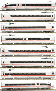 NS, 8-tlg. Zugset ICE 3, BR 406 in lichtgrauer Lackierung, Ep. VI (NS(オランダ鉄道) ICE3 Class406 8両セット)