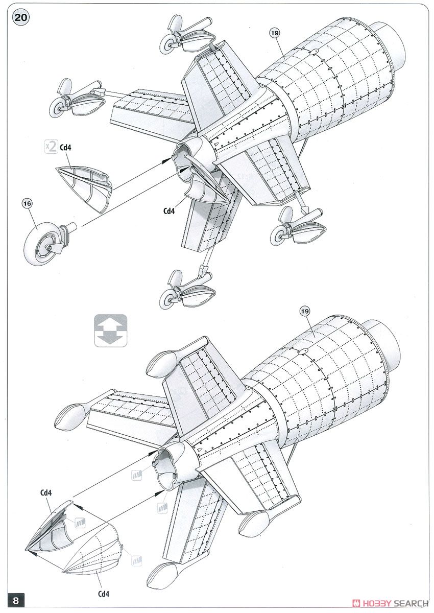 Focke Wulf Triebflugel Interceptor (Plastic model) Assembly guide5