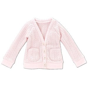 50 Cable Knit Cardigan (Pink) (Fashion Doll)