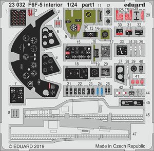 F6F-5 内装エッチングパーツ (エアフィックス用) (プラモデル)
