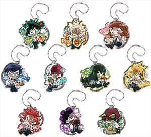 Pita! Deformed My Hero Academia Itadakimasu! Acrylic Key Ring (Set of 10) (Anime Toy)