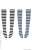 PNXS ボーダーニーソックス Cセット (ブラック×ホワイト、グレー×ライトブルー) (ドール) 商品画像1