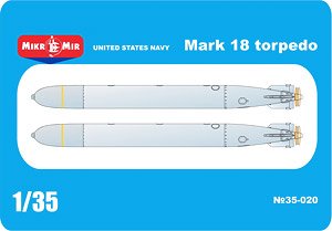 United States Navy Mark 18 Torpedo (2 Pieces) (Plastic model)