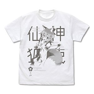 世話やきキツネの仙狐さん 神使仙狐さん Tシャツ WHITE XL (キャラクターグッズ)