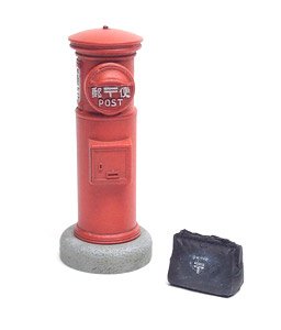 [Round Postbox] Unassembled Kit (Plastic model)